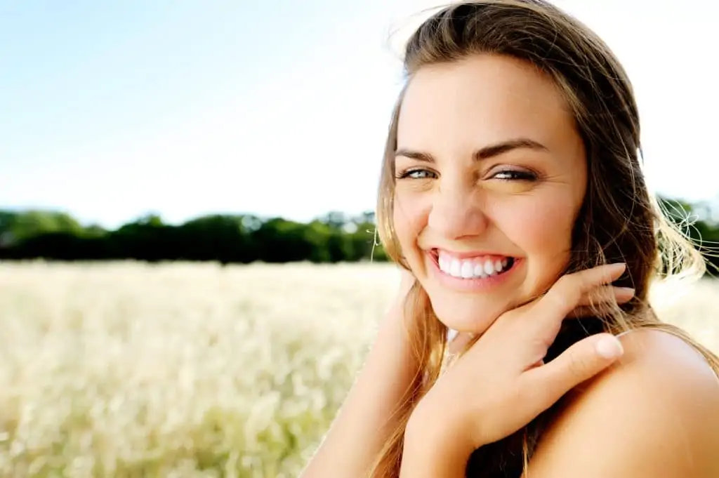 beautiful portrait of a carefree friendly approachable girl with a stunning smile and cute looks